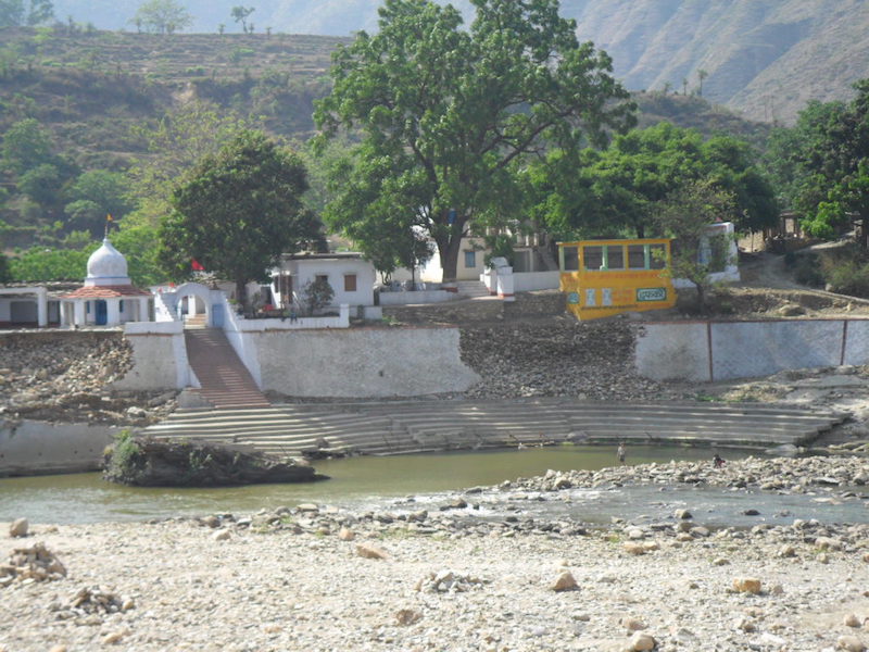 Kakrighat, across the river Kosi