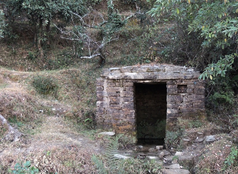 traditional naula or underground spring